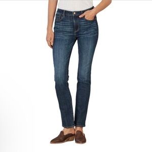 DRIFTWOOD Audrey High Rise Slim Straight Leg Stretch Jeans Dark Wash Sz 27